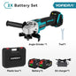 YOFIDRA 125mm 4 Gears Brushless Electric Angle Grinder Metal Wood Grinding Polishing Cutting Power Tool For Makita Battery Pin