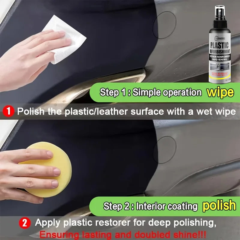 Car Interior Restorer Spray, Restores Shine to Leather, Plastic, Dashboard and Auto Trim