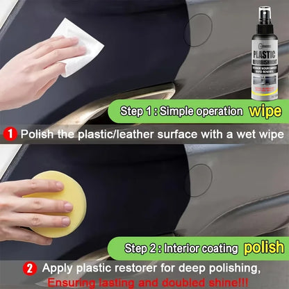 Car Interior Restorer Spray, Restores Shine to Leather, Plastic, Dashboard and Auto Trim