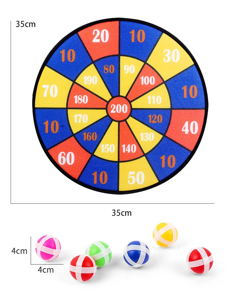Animals Dart Board Games for Kids Montessori Target Sports Game Toys with 2 Sticky Balls Educational Games for Children Boy Girl