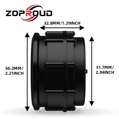 ZOPROUD 2''52mm Digital Led 12v/24v Fuel Level Gauge IS811F