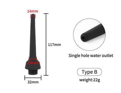 Soft Silicone Enema Kit  Multi Size Vaginal Anal Douche Heads  Professional Intimate Cleaning for Constipation Relief  Adult Toy