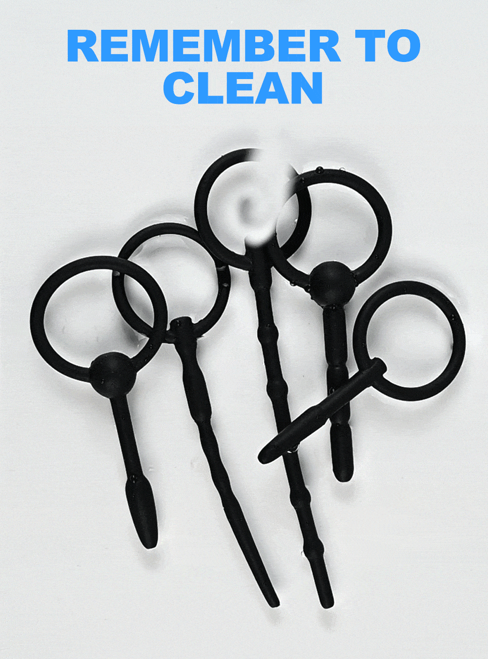 5 Sizes Soft Silicone Urethral Dilator Horse Eye Stick Penis Rod Male Masturbation Blockage Stimulator Catheter Sex Toys for Men