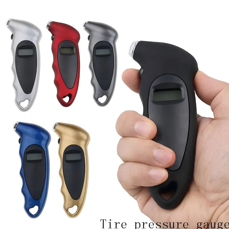 Digital Car Tire Tyre Air Pressure Gauge Meter LCD Display Manometer Barometers Tester for Car Truck Motorcycle