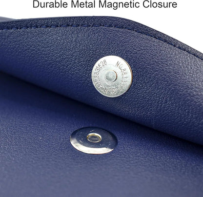 A4 Leather File Folder Simple Large Capacity Document Bag Fashion Briefcase Data Contract Bill File Bag Office Paper Organizer