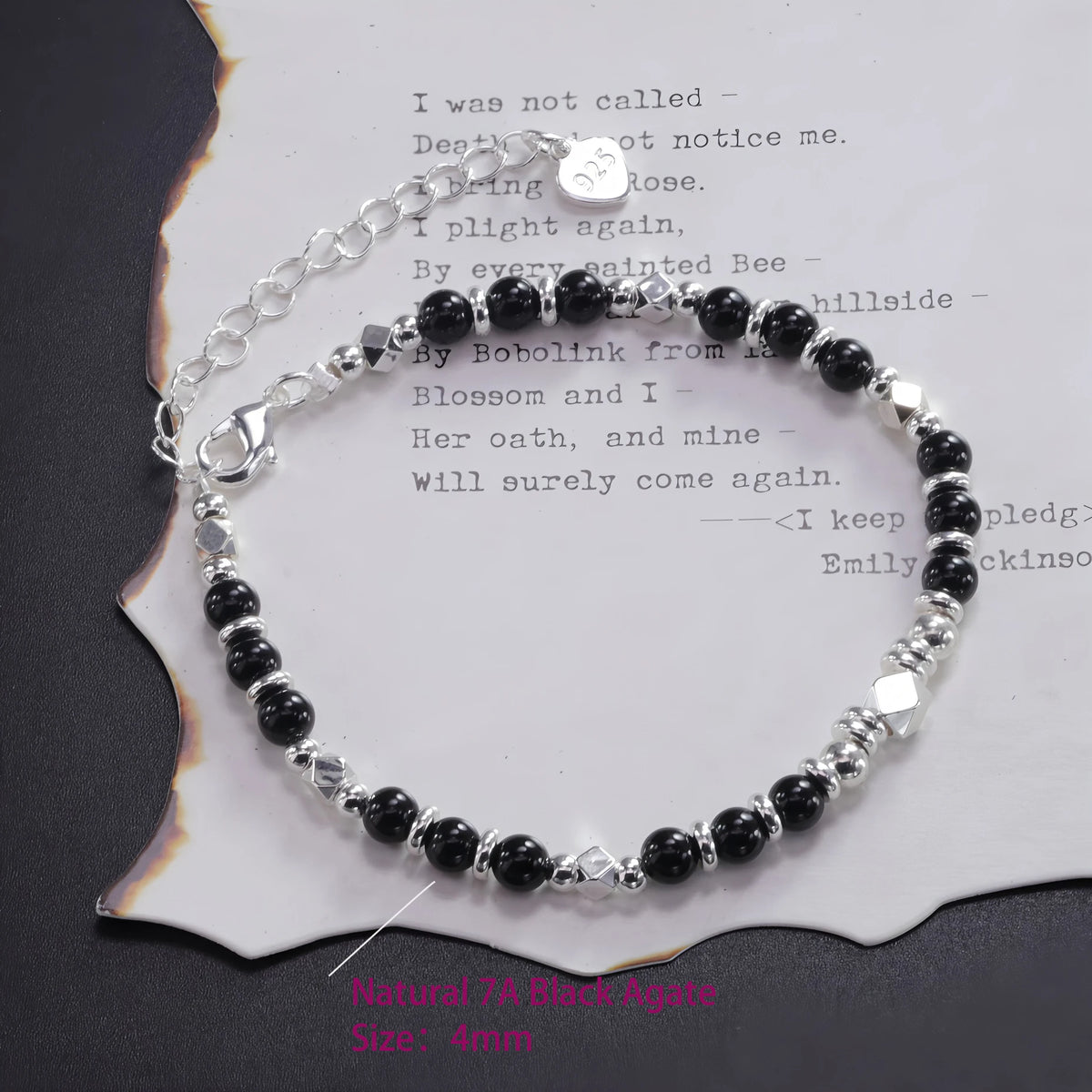 VENTFILLE 925 Sterling Silver Line Extremely Fine Bracelet for Women Love Haert Bead Korean Ins Sweet Jewelry Gift Dropshipping