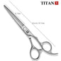 TITAN Professional Laser Wire Hair Scissors Haircut Scissor Cut Barber Cutting Shears Hairdresser Scissors JP 440C Steel 6 Inch