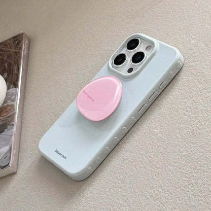 Korean INS Cute Solid Color Phone Case for iPhone 17 16 15 14 13 12 Pro Max Shockproof Protection Back Cover with Bracket