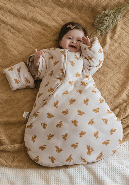 Baby Sleeping Bag Kids Sleepwear Sleeves Removable 0-2 Years Baby Sleepsack 2.5Tog Child Anti-Kick Blanket Quilt 100% Cotton