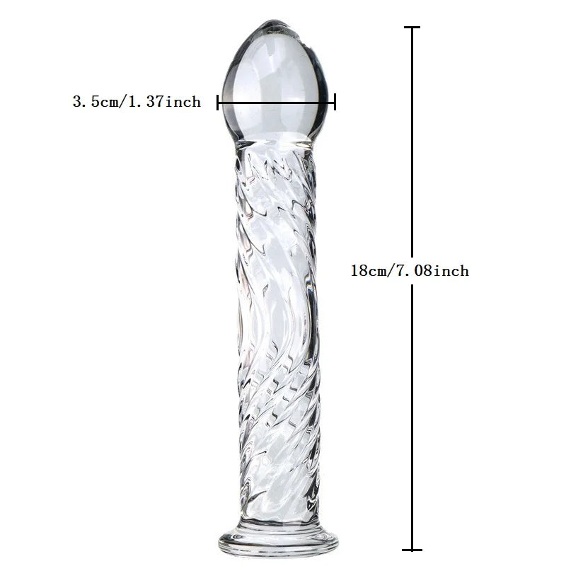 Love fairy stick Crystal Glass Dildo Penis Beads Anal Plug Butt Plug Sex Toys For Man Woman Couples Vaginal And Anal Stimulation
