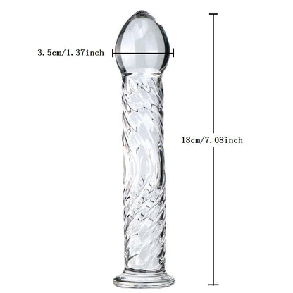 Love fairy stick Crystal Glass Dildo Penis Beads Anal Plug Butt Plug Sex Toys For Man Woman Couples Vaginal And Anal Stimulation