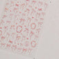 1pcs 5D Diamond Japanese White Lace Bow Nail Art Stickers Pearl Rhinestones Nail Decoration Adhesive Decals Slider DIY Accessory