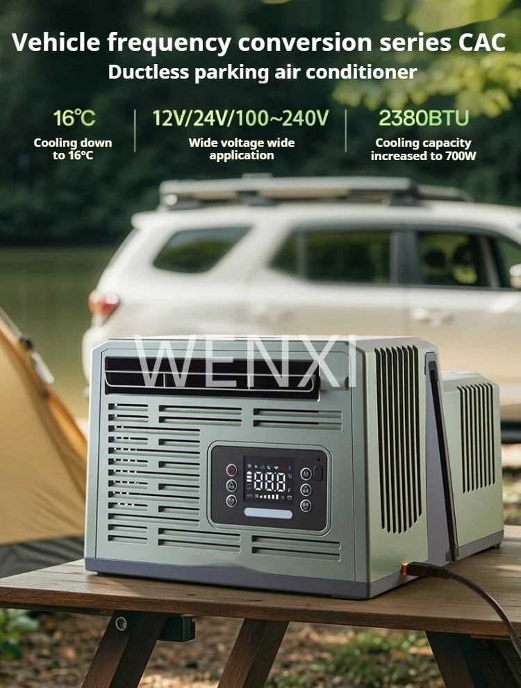 Portable Parking Air Conditioner Small Portable Car Energy Saving Air Conditioner Ductless: Hassle -Free for Car Window Mounting
