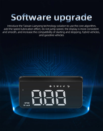 M3 OBD2 HUD / M1 GPS Head Up Display Auto Projection GPS Speedometer Digital Car Accessories Glass Projector Display HUD Alarm