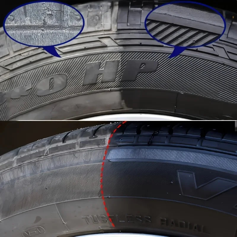 Car Tire Care Wax-Waterproof UV Resistant Shine Ointment, All Weather Tire Polish for Long-Lasting Protection & Dirt Prevention
