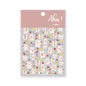White Bloom Translucent Hollow Butterfly Heart Nail Sticker Press on Nails Decals Hollow Heart Star Moon Shape Sticker Sliders