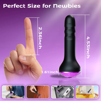 KUSHOR Anal Vibrator Male Prostate Massager Vibrating Rotating Butt Plug Anal Dildo Buttplug Adult Sex Toy for Women Men Gay