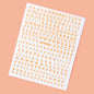 1Pcs 3D Alphabet Nail Sticker Laser Silver/Gold 26 English Letters Nail Art Decals Self Adhesive Manicure 8*10cm Letter Sticker