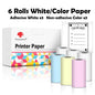 Phomemo Self-adhesive Sticker Paper for T02/M02X Portable Printer Thermam Paper Label Sticky DIY Photo Text Study Notes Printing
