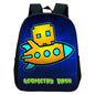 16 Inch Angry Geometry Dash Backpack Boys Girls Bookbag Cartoon Game Kids Kindergarten School Bags Toddler Childcare Backpack