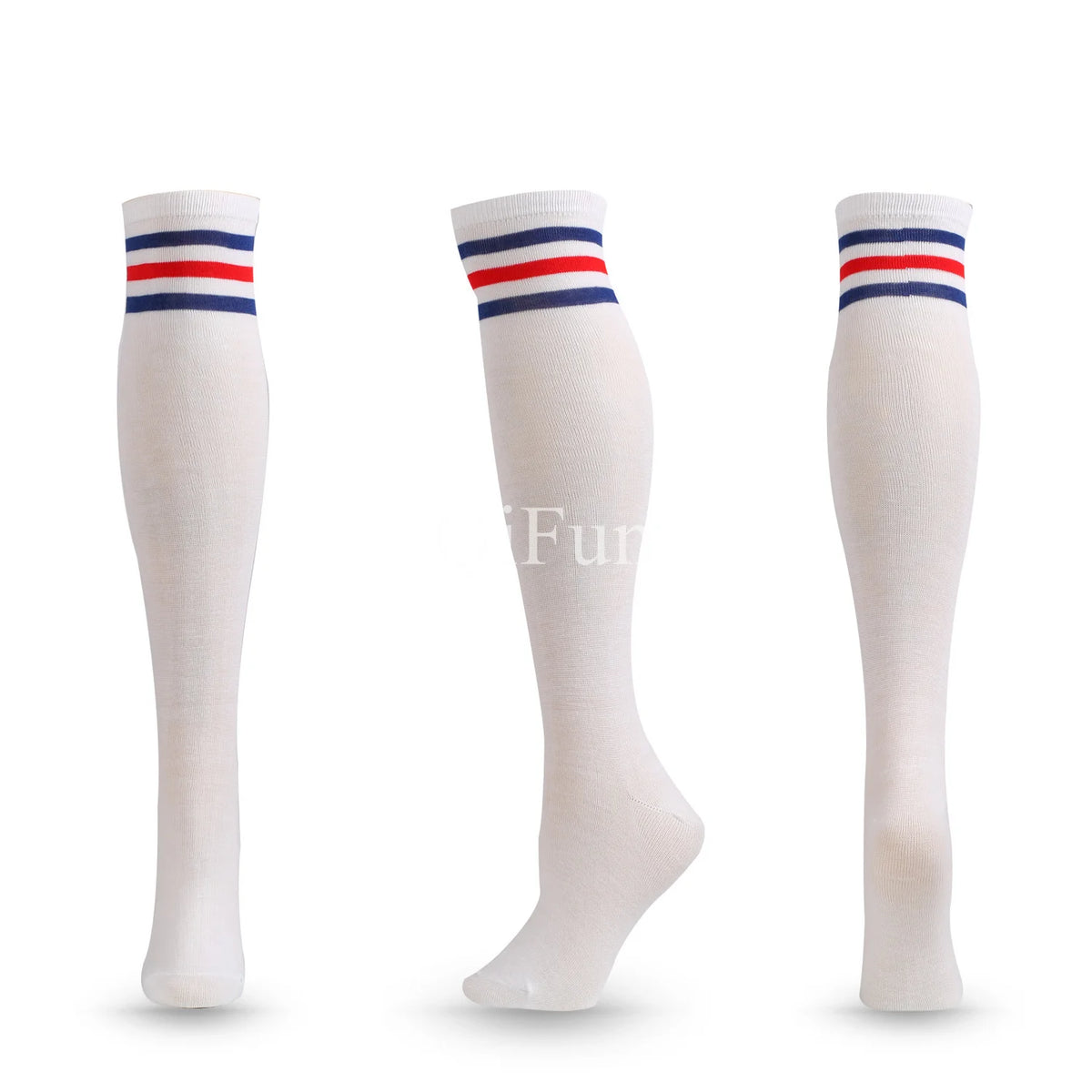 Unisex Compression Socks Football Socks Non-slip Long Tube Knee High Stockings Socks Striped Soccer Socks Running Sports Socks
