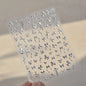 Black White Bow Tie Mini Bowknot Line Rhinestones Gold Silver Laser 5D Self Adhesive Nail Art Decoration Sticker Manicure Decals