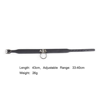 Sexy PU Leather Choker Collar for Women Gothic Punk Spike Heart O-Ring Bell Bondage Slave Neck Strap BDSM Role Play Accessory