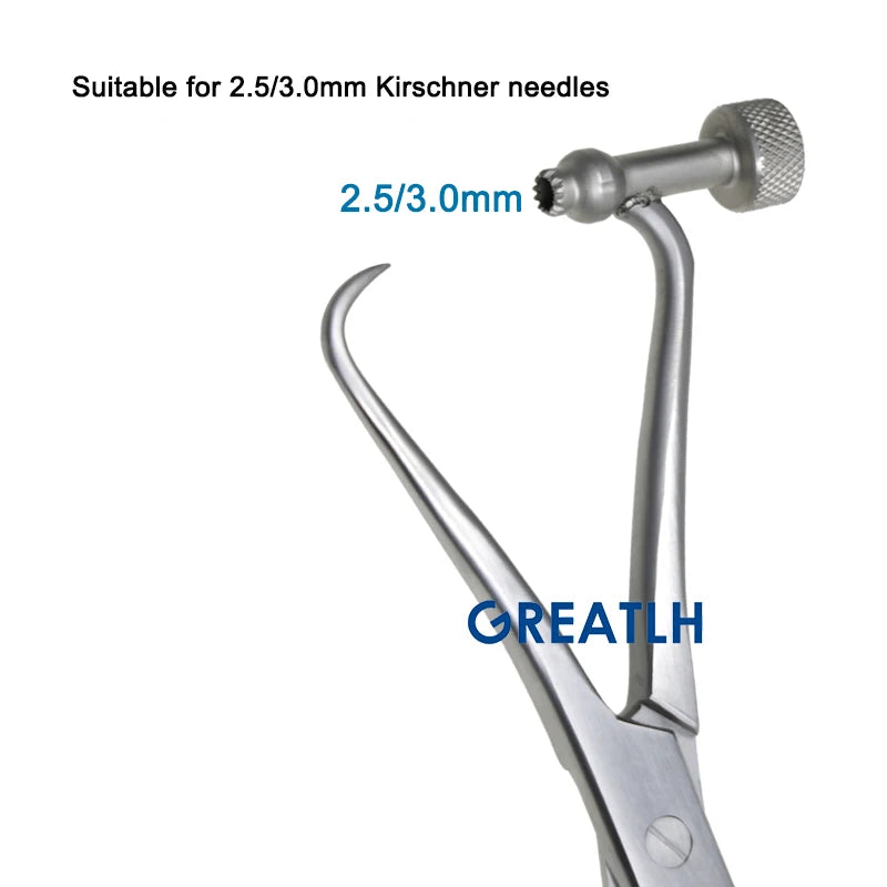 GREATLH Orthopedic Bone Reduction Forceps with Drill Guide Autoclavable Orthopedic Veterinary Instruments Stainless Steel