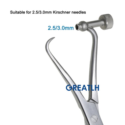 GREATLH Orthopedic Bone Reduction Forceps with Drill Guide Autoclavable Orthopedic Veterinary Instruments Stainless Steel