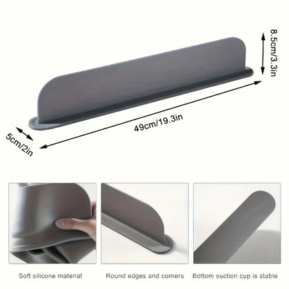 Silicone Sink Splash Guard Kitchen Sink Washbasin Water Barrier Sink Splash Cover with Suction Cup Kitchen Utensils