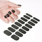 16Tips White French Semi-Cured Gel Nail Patch Sliders Full Cover Gel Nail Stickers For UV Lamp Adhesive Decals Manicure Patch #7