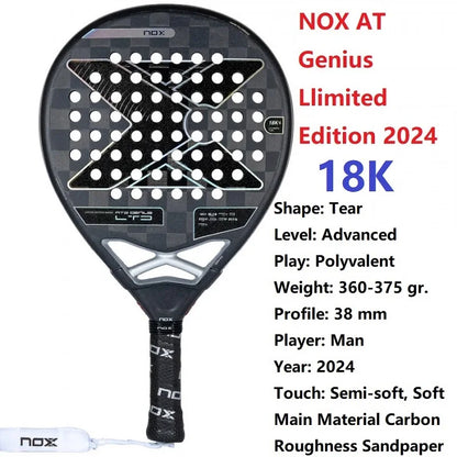 Nox 3D Carbon Fiber Power Racket, Stereo Structure Rebuild Tennis Hit Experience, Immersive Advanced Court, Tech Enabled 2023-26