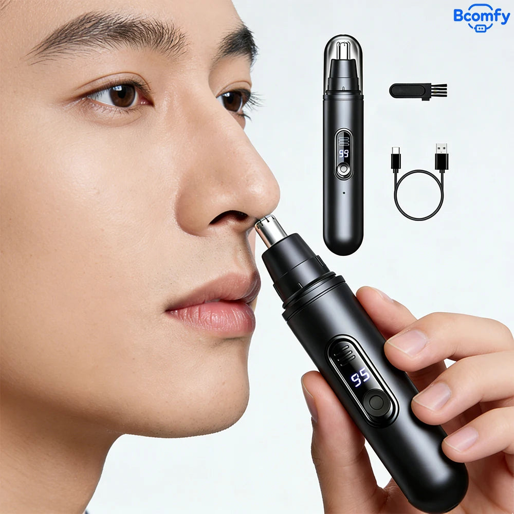 Electric Nose Hair Trimmer Portable Painless Clipper for Men And Women Waterproof Ear And Eyebrow Trimmer for Face Hair Clean