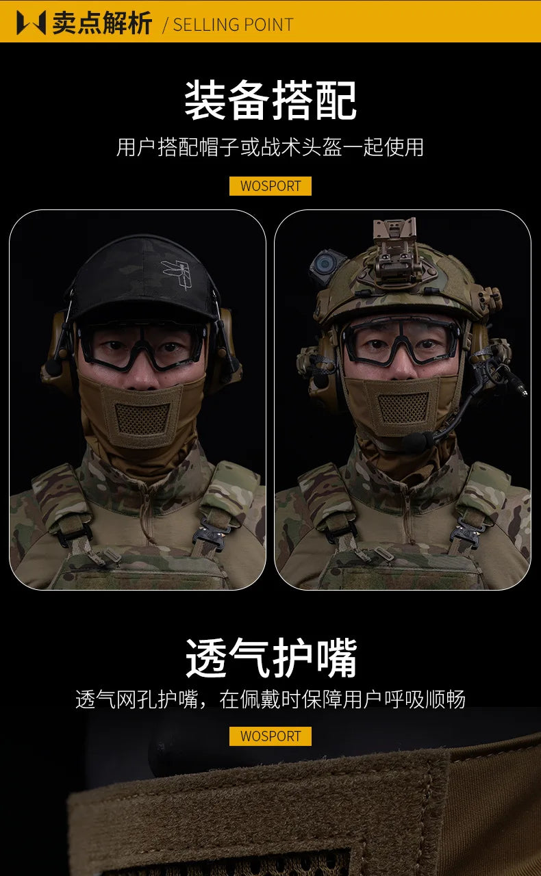 Airsoft Mask for Men Tactical Mask Headgear Full Face Protection Knight Headwear for Paintball Hunting Sport