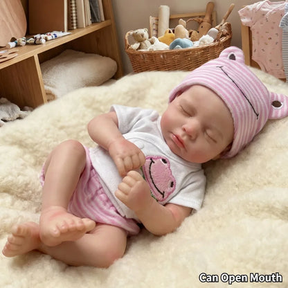 OtardDolls Loulou Can Open mouth Reborn Doll Baby Full Body Soft Silicone Bebe Doll Toys
