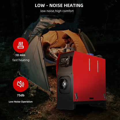 8KW Diesel Air Heater 12V&24V All in One Parking Heater with LCD Switch & Remote Control Bluetooth APP for RV Truck Car Tent