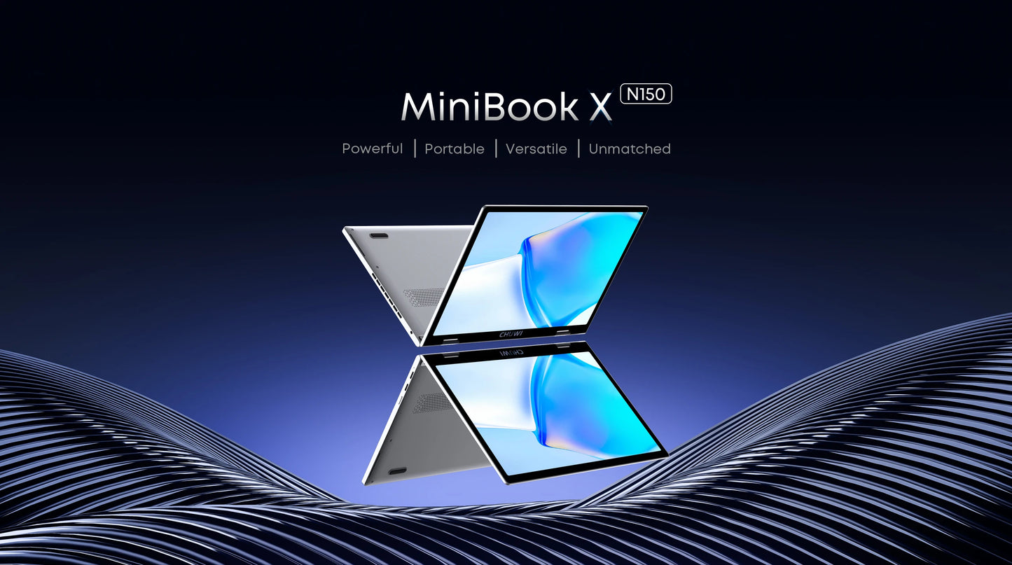 CHUWI MiniBook X N150 Laptop 10.51 Inch 16GB /12GB RAM 512GB SSD 2-in-1 Yoga Mode Intel Windows 11 Notebook 360° Flipable WiFi 6