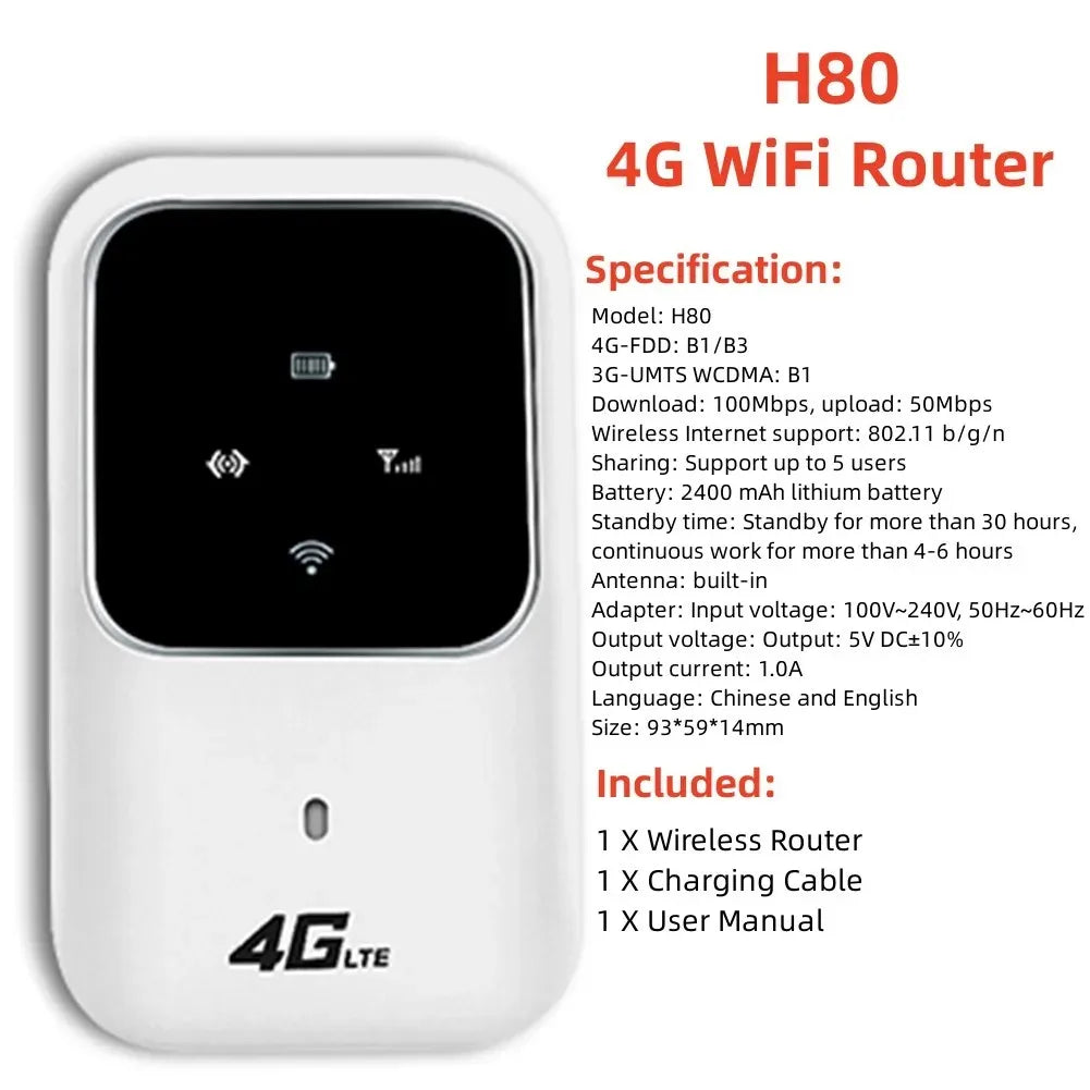 150Mbps 4G Lte Wifi Router Wireless Portable Unlock Modem Mini Pocket Wifi Router Mobile Hotspot With Sim Card Slot Repeater