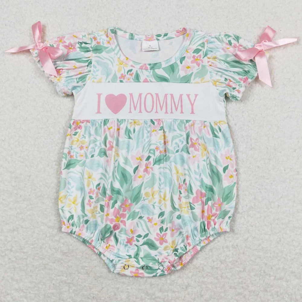 New Fashion Baby Infant Girls Rompers Bow Pink Flutter Sleeve Rompers Boutique Toddler Girls Bubble Rompers Onesie Wholesale Hot