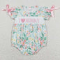 New Fashion Baby Infant Girls Rompers Bow Pink Flutter Sleeve Rompers Boutique Toddler Girls Bubble Rompers Onesie Wholesale Hot