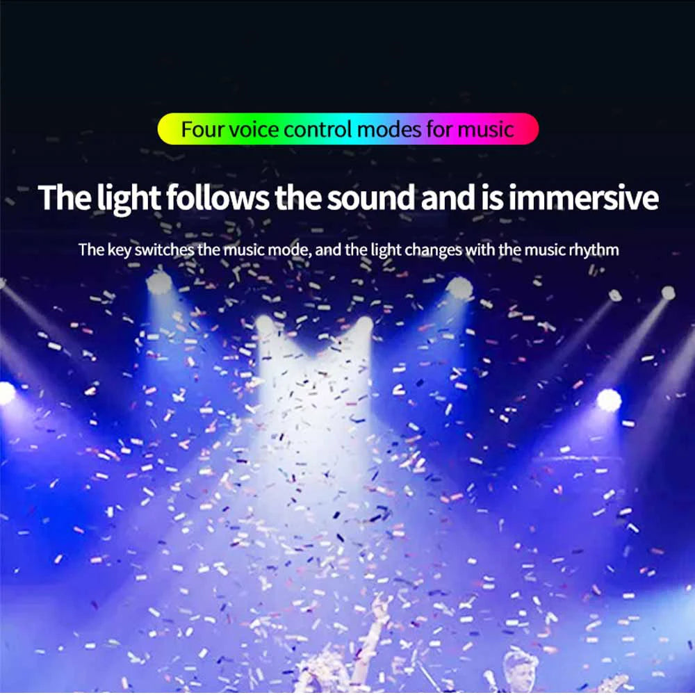 Neon Dual Control LED Car Interior Ambient Foot Light with USB Wireless Remote Music APP Control Auto Atmosphere Decorative Lamp
