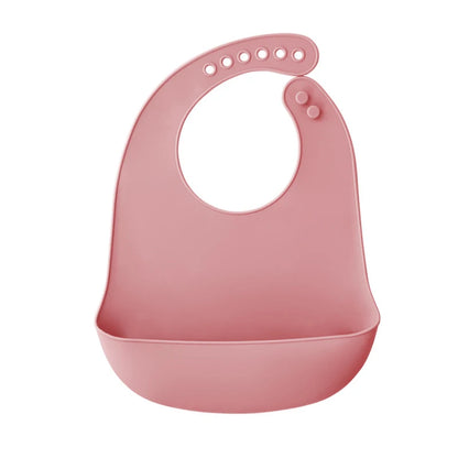 1PC Portable Baby Silicone Bib Ultra-thin Silicone Drool Bag Waterproof And Easy To Clean A Bib For Feeding Children And Infants