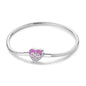Original 925 Sterling Silver Charm Bracelets Heart Clip Bead Snake Chain Bracelet Fit Charms Beads Diy For Woman Fine Jewelry