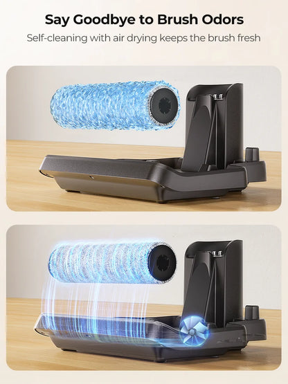 【M3 Upgraded】Laresar M5 Cordless Wet Dry Vacuum Cleaner, Air Dry Edge Brush 48min Self-Cleaning Upright Stick Vacuum Mop Floor Home Appliance