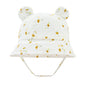 Baby Cotton Sun Hat New Children Outdoor Rabbit Ear Beach Caps Boy Girl Print Panama Hat Unisex Beach Bucket Hat For 3-12 Months