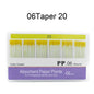 WELLCK 1 Box Dental Absorbent Paper Points Sterile Mixed Sizes 02 04 06 Taper 15-40# For Dentist Use Dentistry Materials