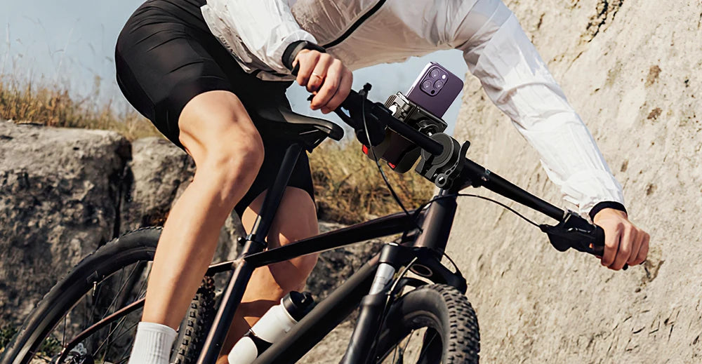 Joyroom 2024 Bike Phone Holder Universal One-hand Operation Bicycle Motorcycle Phone Holder For 4.7-7" Mobile Phone Shockproof