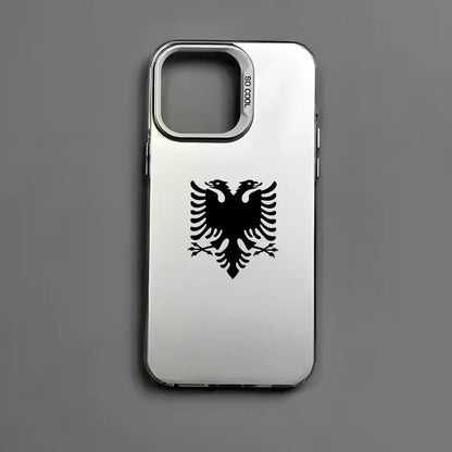 Albanian Flag Phone Case For iPhone 17 Air 16 e 15 14 13 12 11 Pro Max Plus Mini SE 2020 2022 Shockproof Bumper