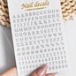 3D Metal Silver Flame Nails Stickers Gold Bronzing Stripe Lines Sliders Design Manicure French Nail Art Decoration Decal #Y2K