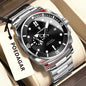 POEDAGAR Luxury Trendy Men Watch Waterproof Luminous Date Stainless Steel Male Watch Quartz Business Sports Men's Watches Reloj